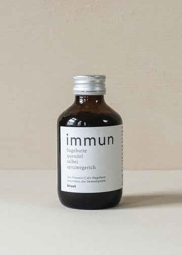 Kruut WIldkräuter IMMUN, flasche, kräuterdrunk, biokräuter, gesundheistdrink