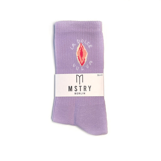 La Dolce Vulva Socken flieder mstry berlin Tennissockene