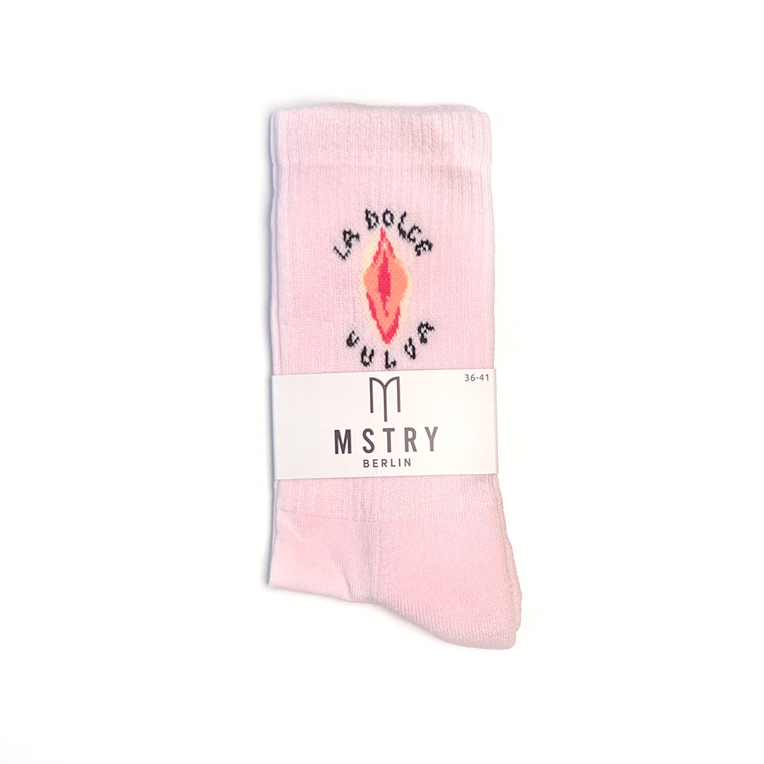 La Dolce Vulva Socken rosa mstry berlin Tennissockene